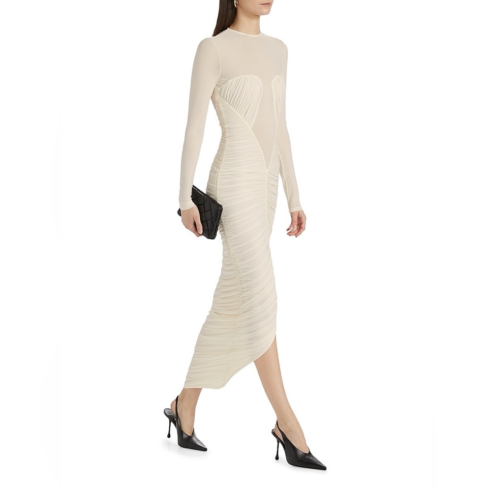 Ronny Kobo Collection Cream Long Sleeve Dress - Picture 3 of 8